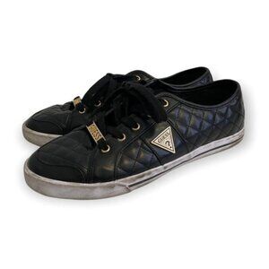 Guess Loven  Quilted Lace Up Casual Low Top Sneakers